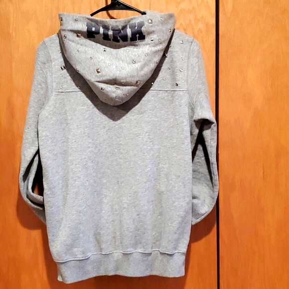 Pink University Of Illinois, Size Small, Gray/Orange/Silver Hoodie - Picture 5 of 6